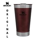 Copo Térmico de Cerveja Original Stanley c/ tampa e abridor 473ml Wine - Vermelho