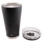 Copo termico de cerveja preto 700ml mor