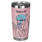 Copo Térmico Glück Rock in Rio Lucky Future Be Yourself Salmon 519ml