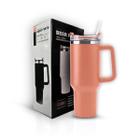 Copo Térmico Grande 1200 Ml Canudo Inox