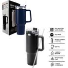 Copo Térmico Grande 1200ml Azul Escuro - Ideal para Bebidas Quentes e Frias