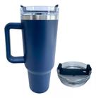 Copo Térmico Grande 1200Ml Com Tampa e Canudo Bebidas Agua Todas as Cores Copo Virginia