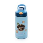 Copo Térmico Infantil Garrafa Inox Duplo 350ml Canudo Silicone - Pirata