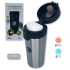 Copo Térmico Infusor 380ml Aço Inox Garrafa A Vácuo - CINZA