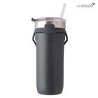 Copo Térmico Inox 700Ml Alça Tampa Canudo Água Cerveja Café - Weeze