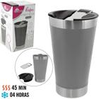 Copo Termico Inox Com Abridor Cerveja Prata 500Ml