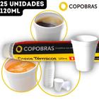 Copo Térmico Isopor Bebidas Quentes Frias Chá Café Copobras - 120ml - pct 25 Unidades