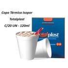 Copo Térmico Isopor Sem Tampa - Totalplast C/20 UN - 120ml