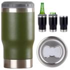 Copo Termico Portatil com Abridor Tampa Multiuso 8 em1 Inox