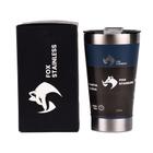 Copo Térmico Quente e Frio com Tampa 473ml Azul - Fox Stainless