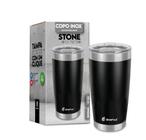 Copo Térmico stone 500ml C/Tampa PRETO