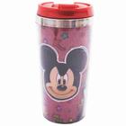 Copo Térmico Vermelho Com Tampa Mickey Sorrisão 450ml - Taimes