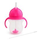 Copo Treinamento Com Canudo Click Lock 207Ml Rosa - Munchkin