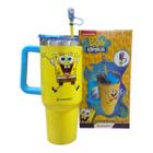 Copo Tumbler Bob Esponja 1,150L c Alça e Canudo ZonaCriativa