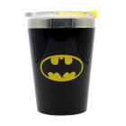 Copo Viagem Snap Batman Logo DC Comics Oficial 300 ml Geek