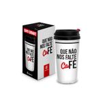 Copo viagem térmico smart 200ml frases - que não falte café