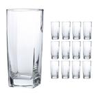 Copo Vidro 320ml Suco água BALI kit com 12 Transparente