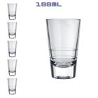 Copos de Dose Caninha 100ml Tequila Whisky Cachaça - 6un