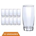 Copos de Vidro Jogo com 10 Florence 370ml Transparente Luxo