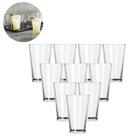 Copos Vidro 240ML Linha Londres Resistente Para Bebidas - 10 UN