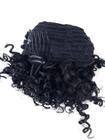 Coque Cacheado Afro Puff Cor Preto 1 Natural Fibra Japonesa