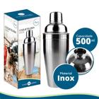 Coqueteleira Inox 500ml Coador Dosador Barman Caipirinha - Zein Importadora