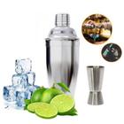 Coqueteleira Inox Com Dosador Drinks Caipirinha Batidas Bar - Logospan