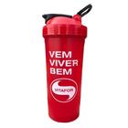 Coqueteleira Viver Bem Logo Vitafor (600Ml) - Cor: Vermelha