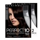 Cor de cabelo Clairol Nice'n Easy Perfect 10 3 Darkest Brown x2