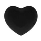 Coração Decorativo de Cerâmica Heart Preto 27cm x 26cm x 3cm - Lyor