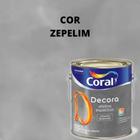 Coral Decora Massa para Efeito Cimento Queimado cor Zepelim 3,0L 4,1KG