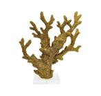 Coral Decorativo Resina Dourado Detalhes Reais Luxo