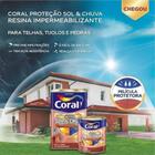 Coral Sol e Chuva Resina Impermeabilizante Incolor Base dágua Brilhante 3,6L