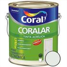 Coralar Tinta Acrilica Economica Branco Neve Branco Fosco Interior 3,6L