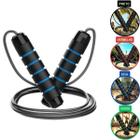 Corda de Pular Cross Speed Rope Profissional Fitness Para Exercícios em Casa 3m, Cabo de Aço com Pegadores Ergonômicos e Rolamento Duplo
