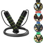 Corda de Pular Cross Speed Rope Profissional Fitness Para Exercícios em Casa 3m, Cabo de Aço com Pegadores Ergonômicos e Rolamento Duplo