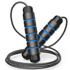 Corda de salto ajustável corda para pular fitness esportiva corda de aço para pular 9,8 pés azul