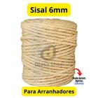 Corda de Sisal 6mm com 2kg para Arranhadores de Gatos e Artesanatos Em Geral