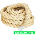 Corda De Sisal Natural 32mm 2 Metros Reforçada Naval Artesanato Decoração Luminária