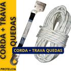 Corda Poliamida 12mm Nr18 20 metros e Trava Quedas 12mm - Proteloja