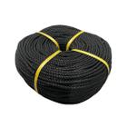 CORDA Polietileno 8MM TORCIDA PRETO APROX 200MTS Resistente