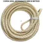 Corda sisal alta qualidade artesanato decoração 8mm 50mts