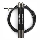 Corda Speed Rope Fitcoach Com Rolamento CrossTraining Preto Para Treinamento MMA Double Triple Under