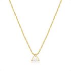 Cordão 50cm Ouro 18k Com Ponto De Luz 7mm