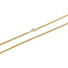 Cordão Baiano de Ouro 18k 45cm Feminino Corrente Colar Gargantilha