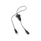 Cordão Conversor HeadSet Intelbras QD-USB QDU 25