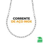 Cordão Corrente Aço Inox Prateado Nota Fiscal e Garantia