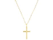 Cordão Corrente Masculina Ouro 70cm + Pingente Crucifixo Ouro 18k Cadeado