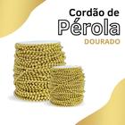 Cordão De Pérola Dourada - 10 Mm Rolo Com 20 Metros - Nybc