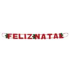 Cordão Faixa Feliz Natal Para Decorações 1,2 M Vermelho - Art Christmas